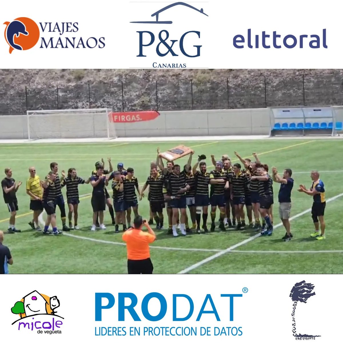 CRLPLasPalmas's tweet photo. El Club de Rugby Las Palmas se proclamo campeón de la Liga Canaria de Rugby XV 23/24
#SeniorCRLP 28 - CR Mahoh 9
Enhorabuena equipo!!!!!
#seguimosempujando https://t.co/06bUmvesfL