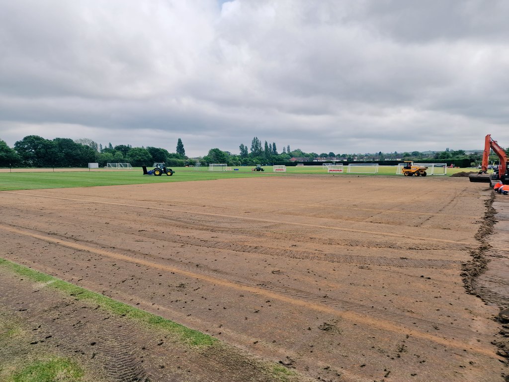 It's exciting to see the work that's going on at our Training Ground at the moment. <a href="/whitehorsecontr/">White Horse Contractors</a> are not messing about, making the most of the nice weather we've been having and making great progress to date on all the pitches. Can't wait to see the end results.