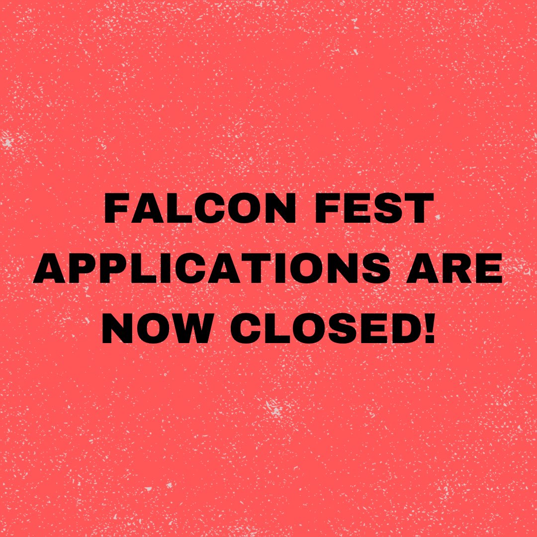falconfest_'s tweet photo. ❌APPLICATIONS ARE NOW CLOSED❌ https://t.co/YAVCzXE7aH