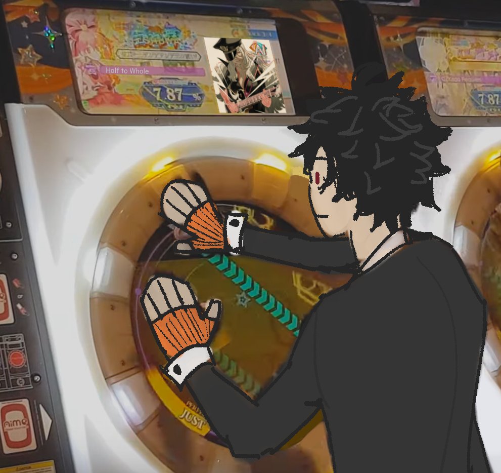 fuck it, ryuki playing arcade rhythm games #aini