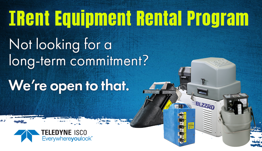 TeledyneIsco's tweet photo. Needing equipment for your short-term water sampling or flow measurement needs and don't want to purchase equipment? Check out our IRent Equipment Rental Program. Contact us for a quote https://t.co/v0xqoNn5py

#watersampling #flowmeasurement https://t.co/VDu1KfNCto