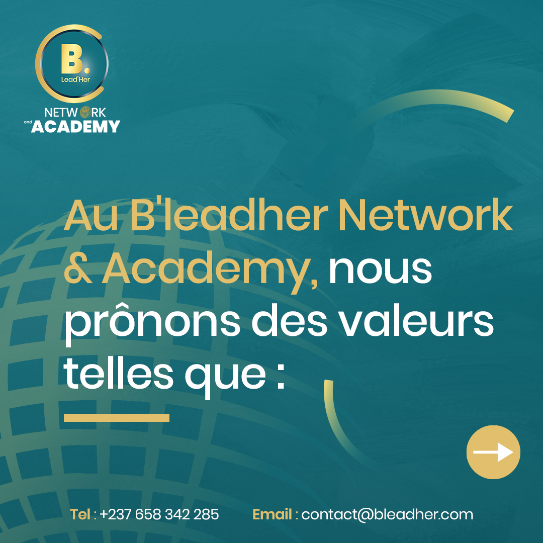 Bleadher1B's tweet photo. Au B'leadher Network & Academy, des valeurs sont au cœur de notre mission. Ensemble, nous soutenons, écoutons et partageons nos expériences pour promouvoir un monde où chaque femme peut s'épanouir et exercer son leadership.
#Bleadher #OneMillionWomen #CaroleMbessa #NetworkAcademy https://t.co/Q0eLnDIoFb