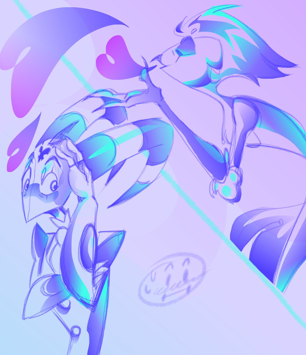 _qashaq_'s tweet image. 😘💕➡️😳

#helluvaboss #stolas #blitz #stolitz