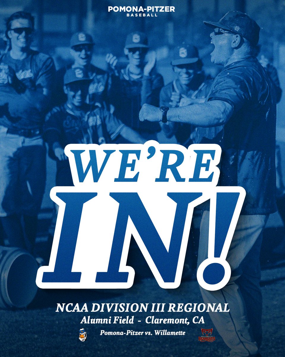 WE’RE IN &amp; WE’RE HOSTING! #SagehensBB will host the Willamette Bearcats this weekend for the NCAA Regional! #GoSagehens