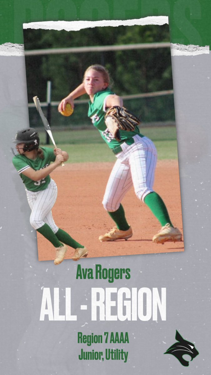 Another congratulations to our junior short-stop, Ava Rogers for being selected to the Region 7 - AAAA team! We are so proud of you and all of your hard work this entire season, well deserved!!🖤💚 <a href="/_BLHS_Athletics/">BLHS Athletics</a>