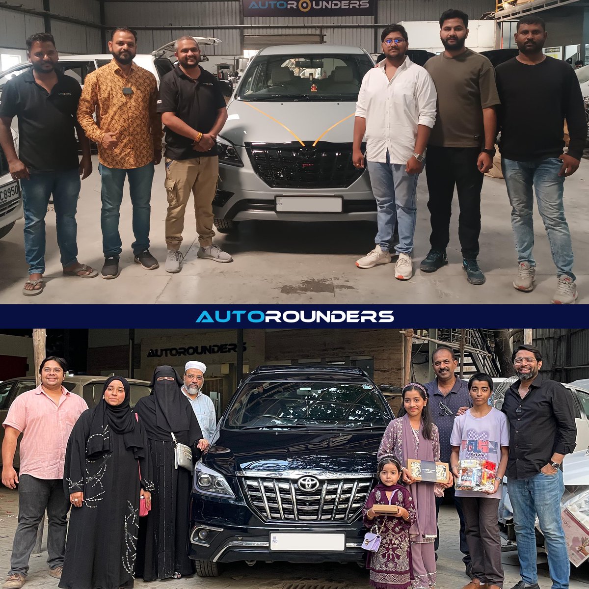 Autorounders's tweet photo. We make sure our customers are the Happiest!!
Autorounders delivery pictures are the proof. 💯🔥

#Autorounders #CarModification #CarPaint #PaintJob #CustomizedInterior #InteriorCustomization #CarCustomization #Mumbai #Pune #Hyderabad #Thane #ThaneGBRoad https://t.co/nShP9zGsQy