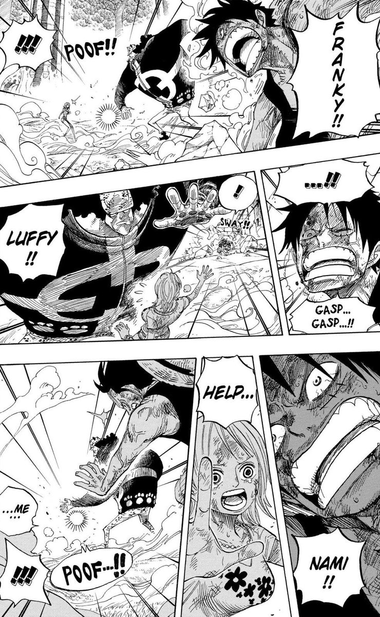 tomsified's tweet photo. do you ever think about when nami asked for luffy’s help during arlong park and luffy did exactly that, but during sabaody she asked for his help again and he couldn’t do anything about it https://t.co/Ih8o0Io0Da