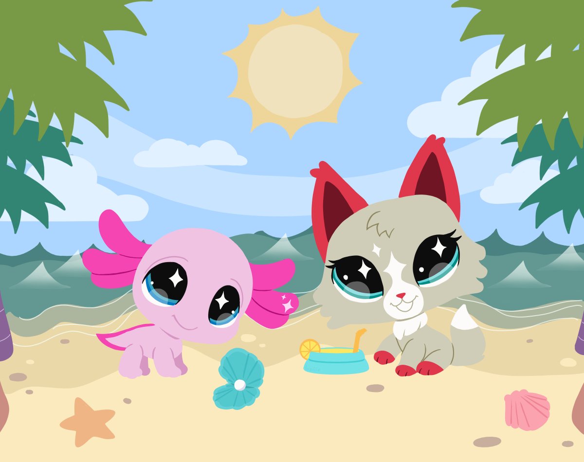 Luzyf3's tweet image. Divin Divas G7 pet pair but in the G2 artstyle ^_^

#lps #littlestpetshop #basicfun #lpsg7 #nostalgia