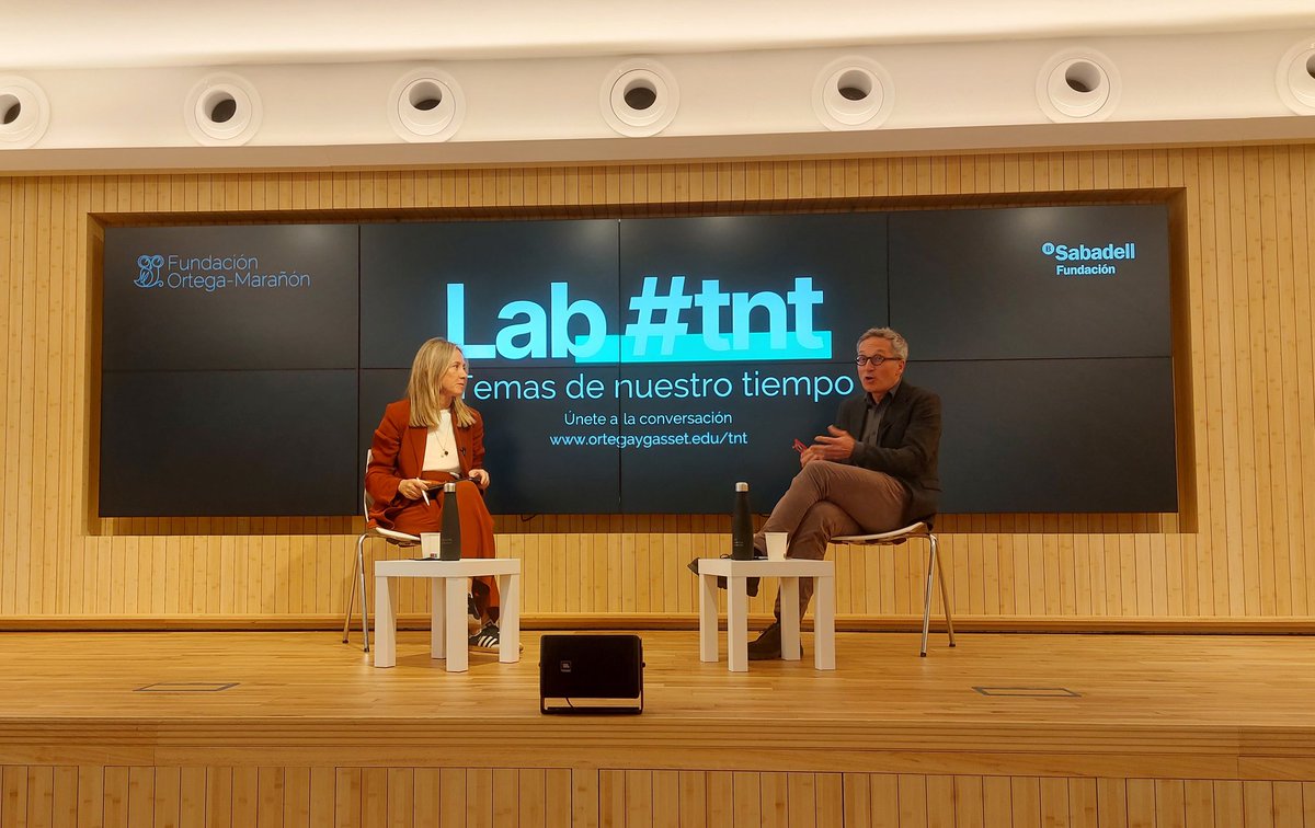 💬 Continuamos hoy en #Labtnt de <a href="/fortegamaranon/">Fundación Ortega-Marañón</a> con la 1a #propuesta sobre inteligencia: 
Hoy sobre IA💻, con José M. Lassalle y moderado por nuestra directora <a href="/SoniaMulero/">ⓢⓞⓝⓘⓐⓜⓤⓛⓔⓡⓞ</a>

Las próximas propuestas mañana y el jueves:
🧠 Humana, con <a href="/tinamonge/">cristina monge 🇪🇺</a>
🤝Y colectiva, con <a href="/RemediosZafra/">Remedios Zafra</a>