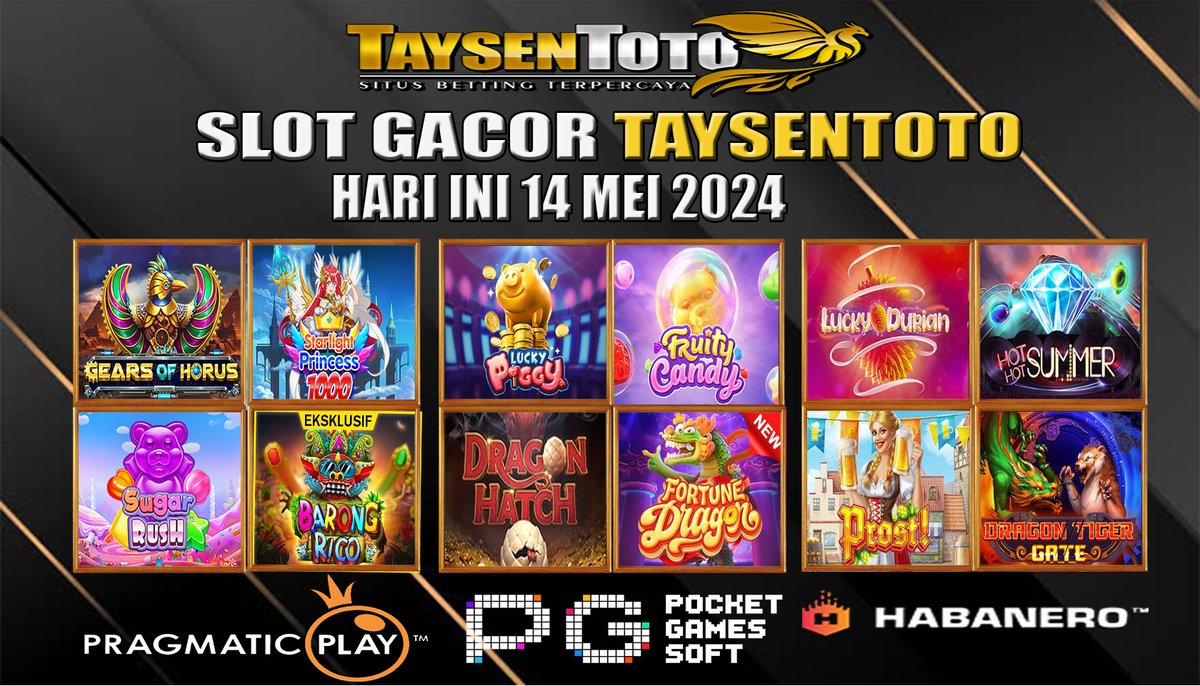 Slot Gacor Hari Ini 14 Mei 2024
-
Ayo Bermain di Situs Slot No 1 Di Indonesia 🇮🇩

#taysentoto #slotgacor #slotno1indonesia #slotindonesia #rtp #slotrtp #slotgacorhariini #slot