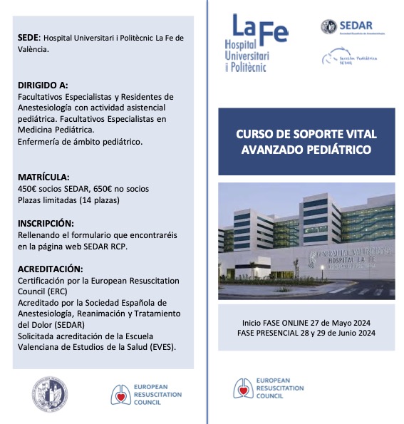 sedar_es's tweet image. #PediátricaSEDAR  ¡Atención! ⚠️
Última oportunidad para inscribirse en la próxima edición de EPALS en Valencia. ¡Consulta nuestro díptico y para obtener toda la información e inscripciones! Quedan pocas plazas disponibles, ¡asegura la tuya hoy mismo! #EPALS❤️ 🚑✨