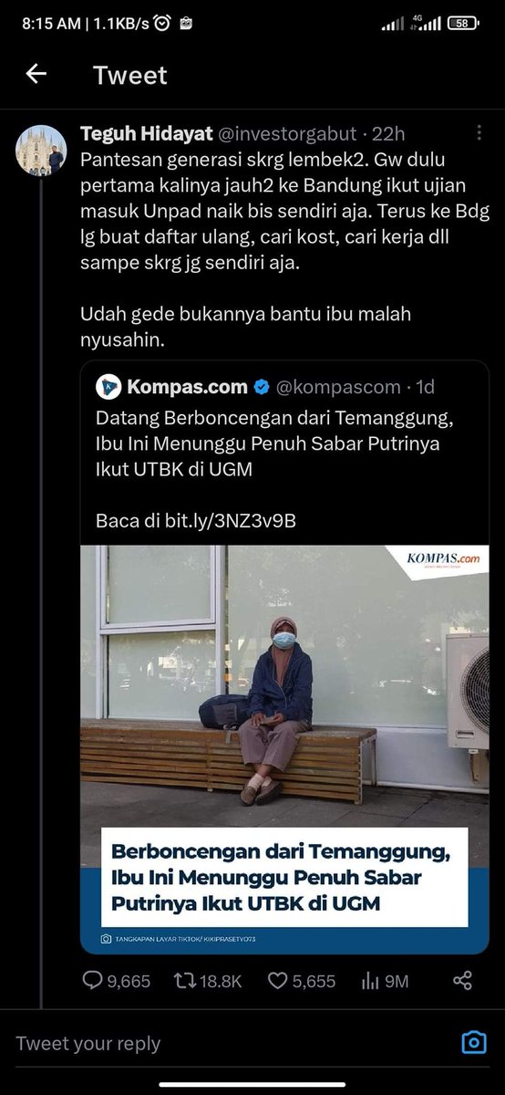 EliteAce7's tweet photo. @investorgabut Gak kaget Bacotan tweet loe songong, dulu aja gak dapet perhatian dari ortu. https://t.co/mszrb9sag6