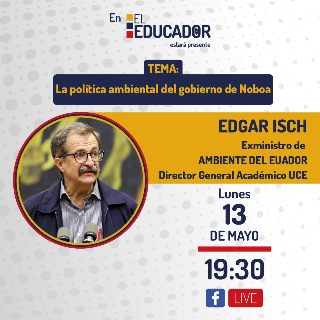 #PuntoDeEncuentro| Esta semana en nuestro segmento de entrevistas tendremos a Edgar Isch, Exministro de de ambiente del Ecuador y director de la DirecciónGeneral Académica de @lacentralec, con quien analizaremos la política ambiental del gobierno de #DanielNoboa.