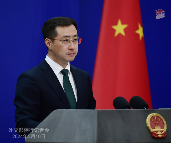 Foreign Ministry Spokesperson Lin Jian’s Regular Press Conference on May 10, 2024 Global Times: It was reported that at a recent forum hosted by McCain Institute, US Secretary of State Antony Blinken said that in international trade, China relies on “unfair advantage,” not…