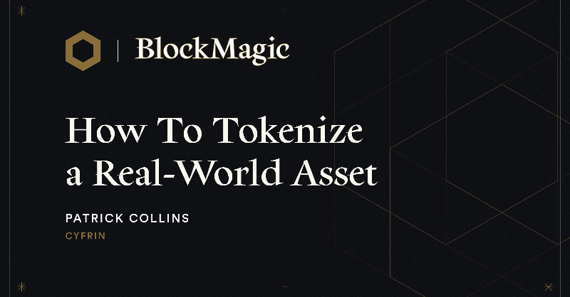 chainlink's tweet photo. Learn how to build a tokenized RWA—the next big opportunity in blockchain—with expert Web3 dev @PatrickAlphaC.

Watch now ⬇️