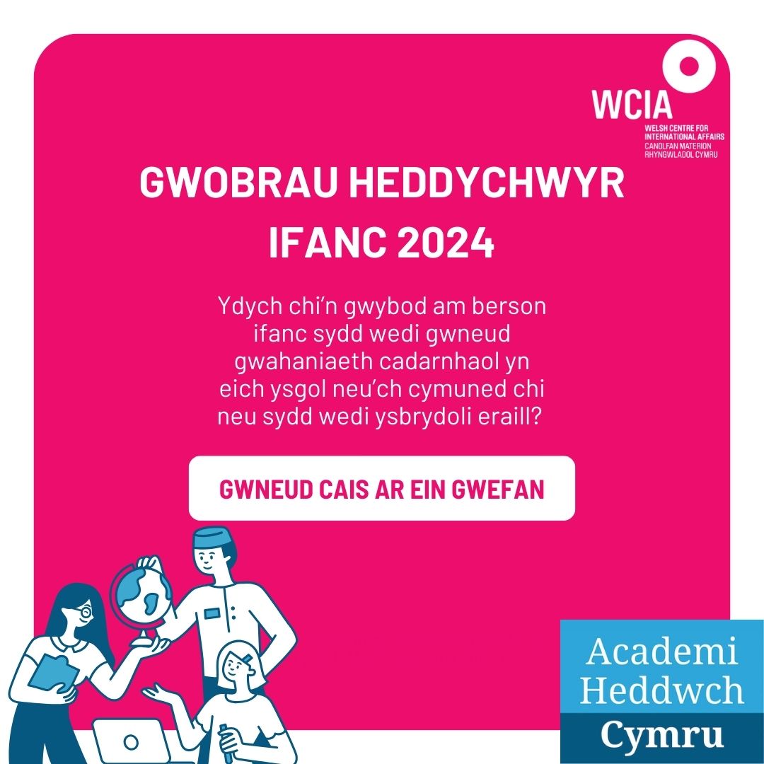 AcademiHeddwch's tweet photo. Gwobrau Heddychwyr Ifanc 2024 - gwnewch gais nawr! @llangollen_Eist @WCIA_Wales https://t.co/TCuClrKUkS