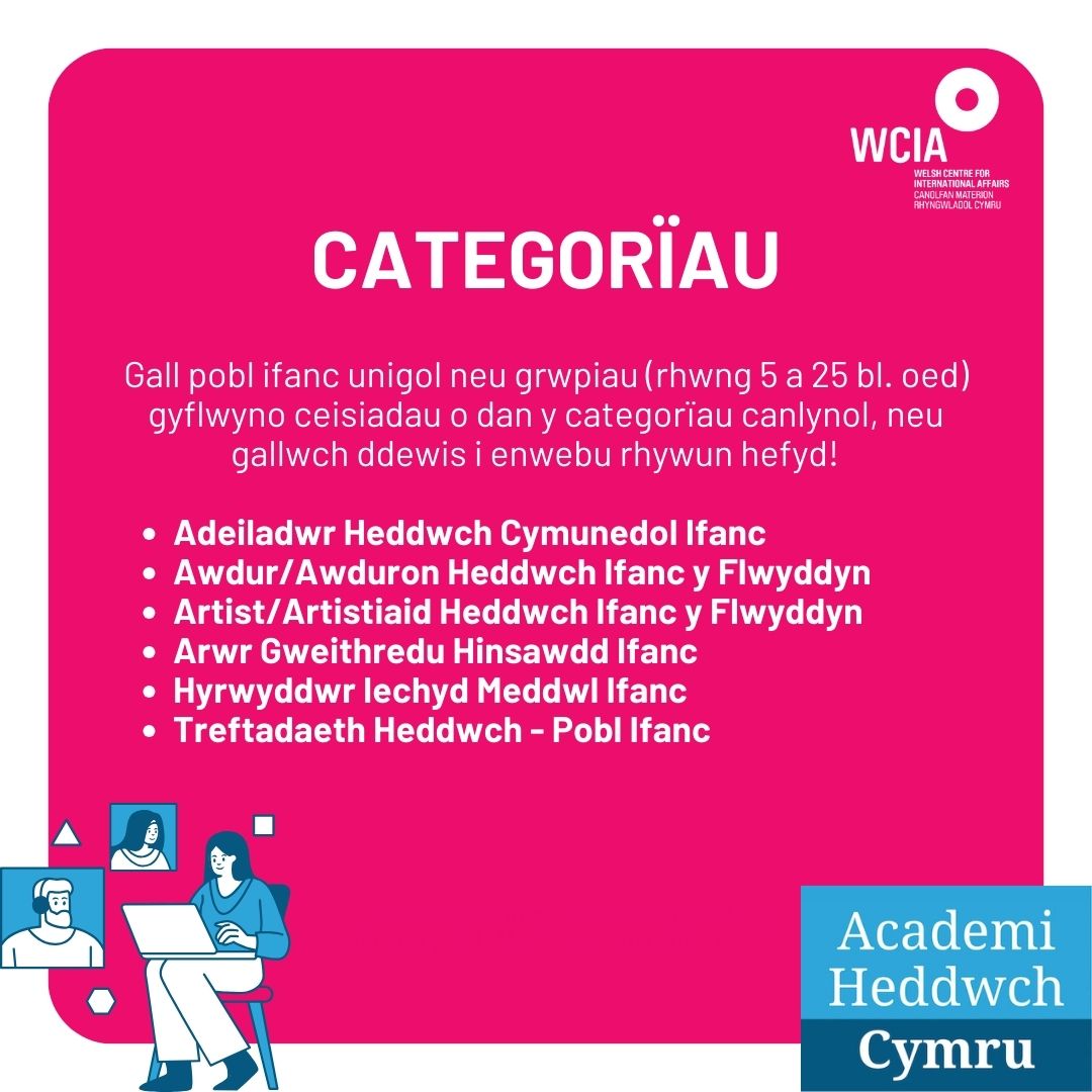 AcademiHeddwch's tweet photo. Gwobrau Heddychwyr Ifanc 2024 - gwnewch gais nawr! @llangollen_Eist @WCIA_Wales https://t.co/TCuClrKUkS