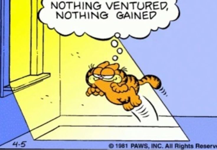 shrugdeaIer's tweet photo. One of my personal mantras. #GarfPost #Monday https://t.co/kegIM0yPFB
