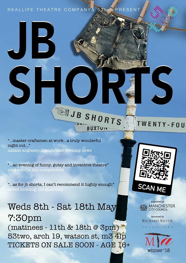 It's the LAST WEEK you can see JB shorts you might want to get those tickets booked while you still can!! 💙💜 53two.com/whatson - for more info!