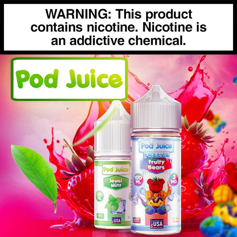 Pod Juice E-Liquids In Stock... Shop Today!
.
.
.
#MidwestGoods #MWGS #Eliquid #Vapelife #vapstagram #vapesociety #vaping #wholesalevapejuice #podjuicesaltnic #podjuicefreebase