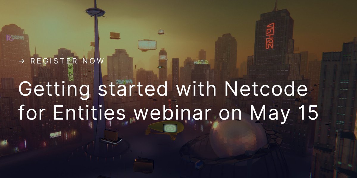 Tune in to this short demo explaining the features of Megacity Metro and how Netcode for Entities can work for action-based multiplayer games. Register here: on.unity.com/3UrJHx4