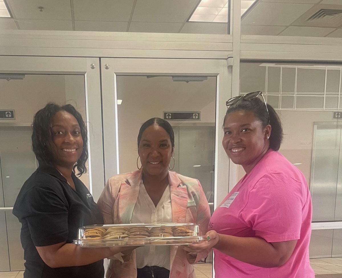 DESE staff members Alesia Alexander, Ashley Harris, Brittany McIntosh, LaQuisha Blevens, Maria Lockhart, and Stephanie Hall stopped by eStem, Friendship Aspire, ScholarMade, and Westwind charter schools to celebrate with educators for #TeacherAppreciationWeek!