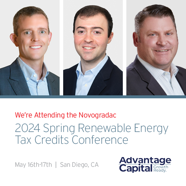 AC_GrowthReady's tweet photo. We'll be at the @NovogradacCPAs 2024 Spring Renewable Energy Tax Credits Conference May 16th-17th in San Diego, CA.
Our team members attending the conference include Tom Bitting, Adam Constantinides and Keith Pettus. #NovocoEnergy https://t.co/wYeMQVizcl