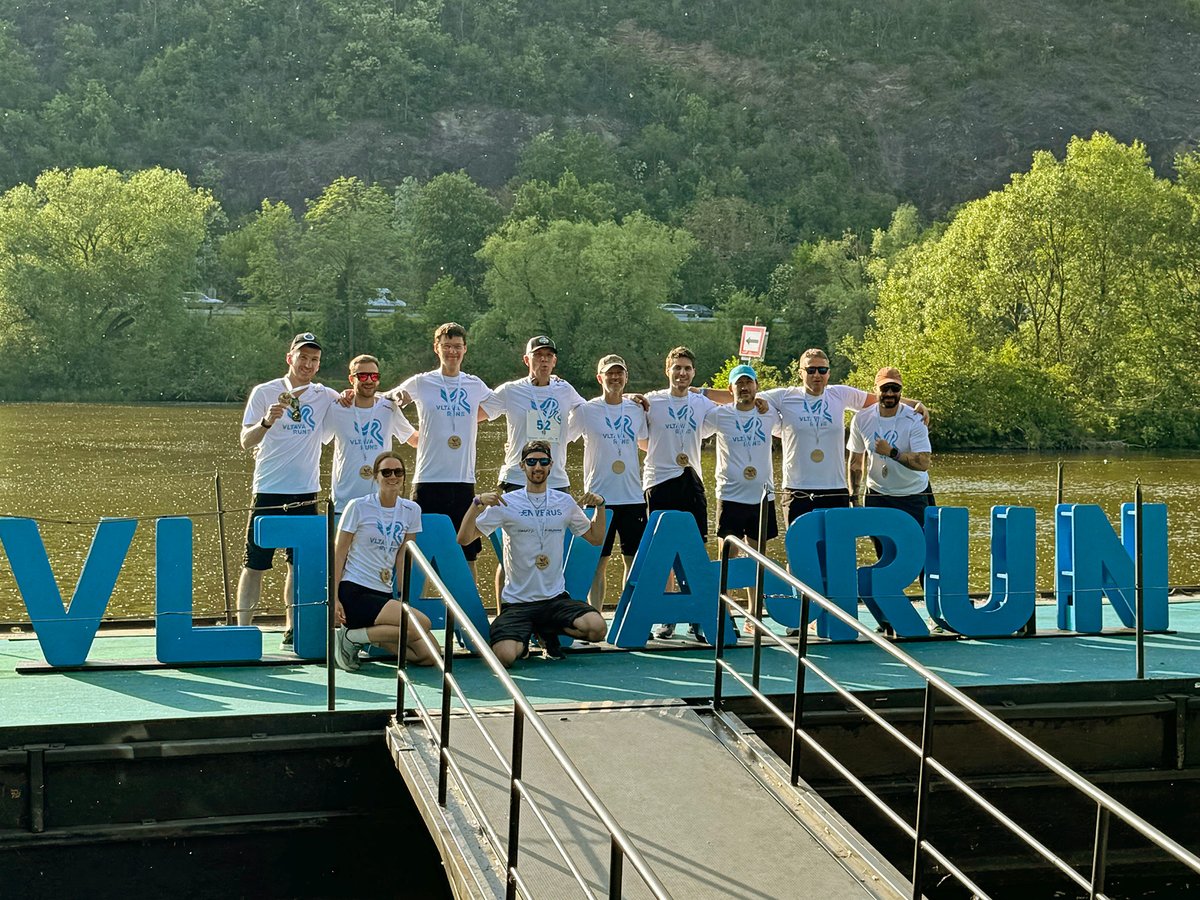 EnverusEnergy's tweet photo. Team Enverus completed the Vltava Run! 12 runners, 360km and endless team spirit. Thanks for the global cheers! Discover careers in Brno and join our journey. #energy #saas #brno #racetime #oneteam #relayrun #VltavaRun #feeltheBrno https://t.co/OvXoq8Xxj8 https://t.co/lXTP2vJXqj