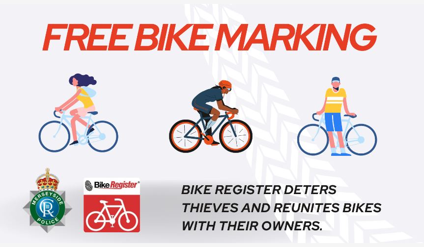 BIKE MARKING EVENT Neighbourhood officers dedicated for the Liscard area will be holding a BikeRegister event outside the Cherry Tree Shopping Centre in Liscard on Friday 17th May 2024. The event will be between 9:30 and 11:30. Please pop down to get your bikes marked! 🚲 😊