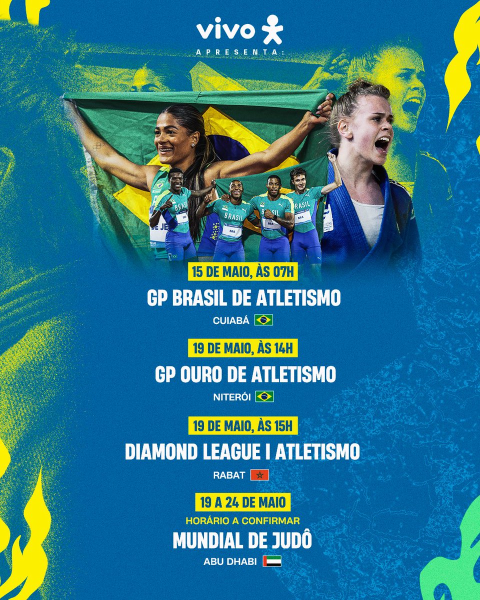 timebrasil's tweet photo. Preparados para mais uma semana repleta de emoções? 🏅
Confira nossa agenda semanal de transmissões e fique de olho no YouTube do #TimeBrail.
Bora que tem 🇧🇷 em ação!
#VIVO https://t.co/hbDyiUgFAz