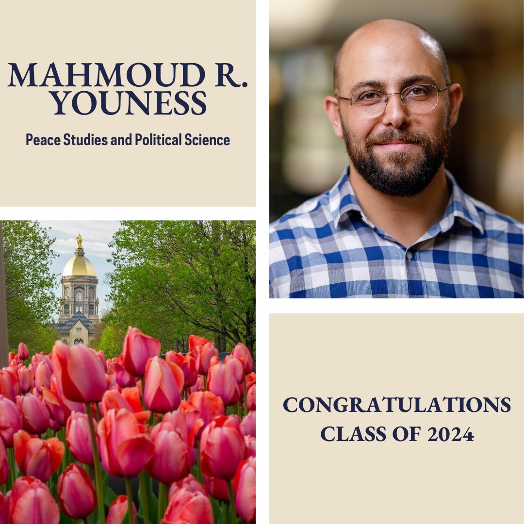 It's commencement week at Notre Dame, and we want to celebrate the members of the Peace Studies Class of 2024. Hats off to our brilliant Ph.D. graduates for their remarkable achievements & the culmination of years of hard work, dedication, & passion for their field of study.