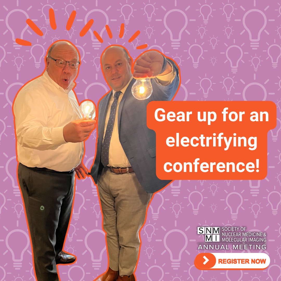 We're gearing up for an electrifying conference where we'll illuminate groundbreaking research and innovations. Secure your spot now at sites.snmmi.org/AM. #SNMMI24 #InnovateIlluminate'