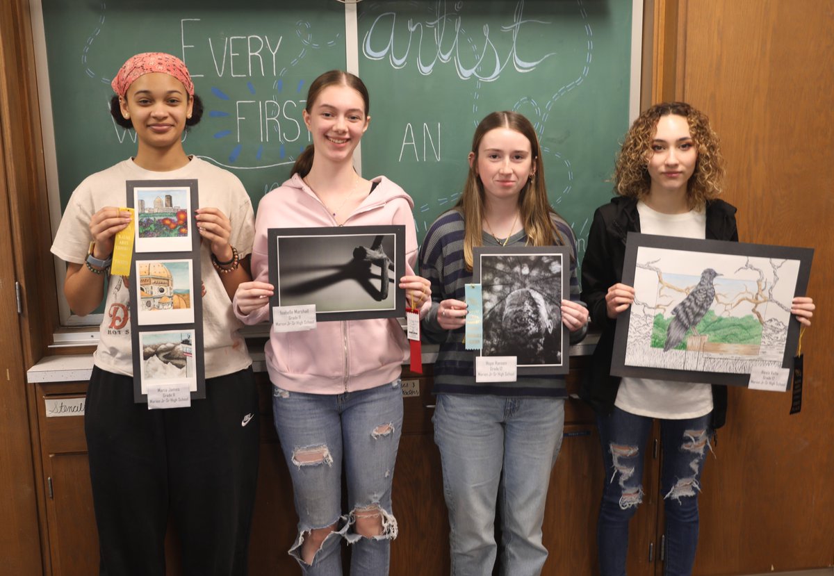 Congratulations to the four Marion High School students who were recently honored by the Wayne County Arts Council. Story: tinyurl.com/p546abks