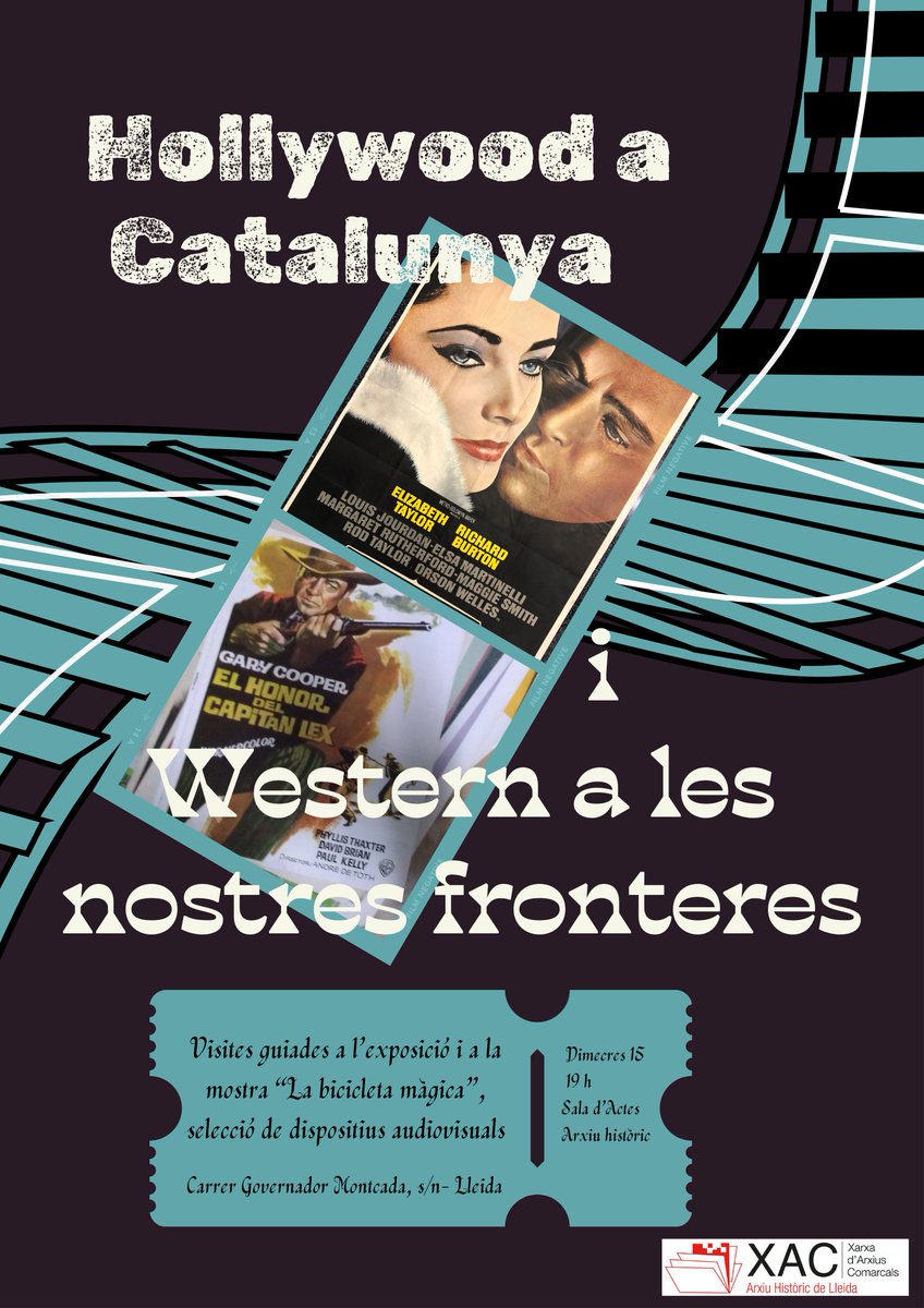 ahlleida's tweet photo. Recordeu que en aquest #maigfester a #Lleida,
podreu visitar, a la Sala d’Actes de l’Arxiu, l'exposició amb tot d’elements amb els que passejar pel món del #cinema.
El dimecres 15 farem visites guiades per saber i entendre el per què de tot plegat
#XAC
@patrimonigencat https://t.co/G3FIV9LwtL