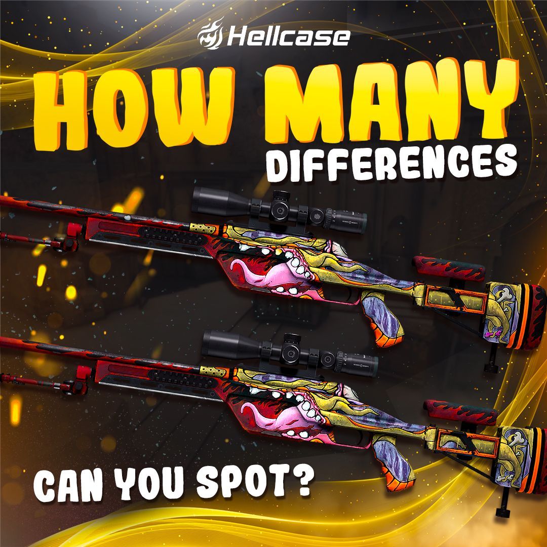 Here are two seemingly identical pictures of the same skin, but they are actually very different :)
How many differences do you see?
Let us know in the comments! 

#cs2 #cs2skins #counterstrike2 #cs2fun #cs2news