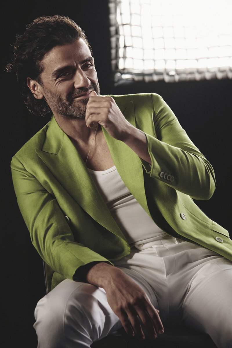 Behind the scenes of the Brioni Spring/Summer 2024 campaign featuring House ambassador Oscar Isaac #OscarIsaac #Brioni