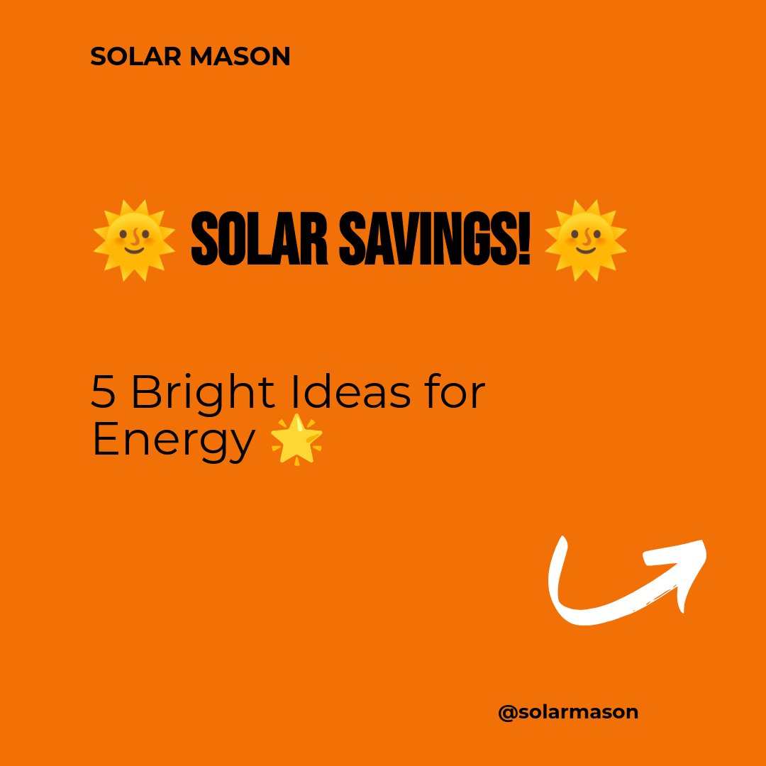 SolarMasons's tweet image. Eager to slash those bills? 🏡💸 Solar Mason's got you covered! 🛠️🌞 Share your solar dreams below! ✨ solarmason.app #SolarSavings #GoGreen #SolarDIY #SolarMason #VeteranOwned #DIY #Survival #ClimateChange #EVCharging