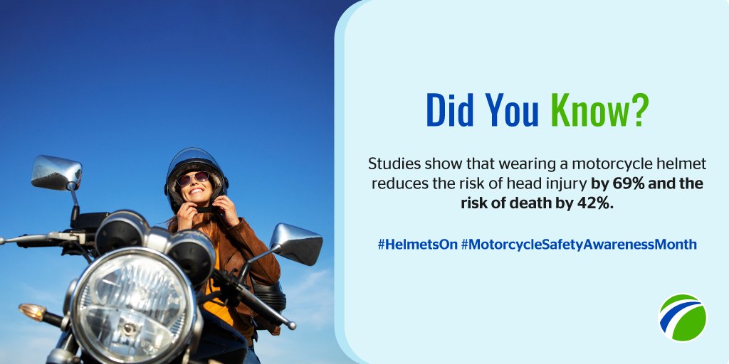 This #MotorcycleSafetyAwarenessMonth, and the rest of the year, remember to dress for the slide, not the ride! #HelmetsOn