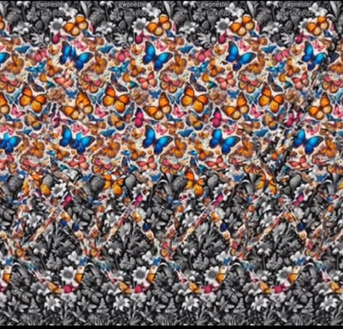 Today’s #3d #stereogram #magiceye is a bit different but very clear. Who can see it , what is it ? Who will be #firstin and #topten . Send in your guesses 👀👀 #MondayFunday  #MondayMagic please repost , and follow for more content.