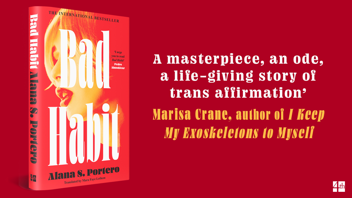 👄 'A masterpiece' Incredible praise from @MCrane_12 for BAD HABIT by @VelvetMolotov, out next week! Shimmering in its lyrical beauty and vivid in its realism, BAD HABIT is a searing, mesmerising story of self-realisation that speaks to the outsider in all of us.