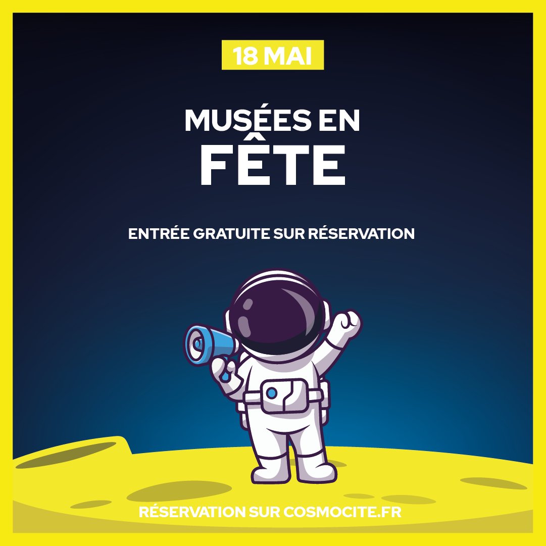 Cosmocite_gre's tweet photo. 🌟 Musées en fête | Nuit des musées 🌟

Cosmocité se joint à la fête en ouvrant ses portes gratuitement ! 

📅 Date : Samedi 18 Mai
🕒 Horaire : 10h30 - 18h00

Inscription dès maintenant ⤵️ 
https://t.co/xAyNka89I0 https://t.co/dsQR4SOrcv