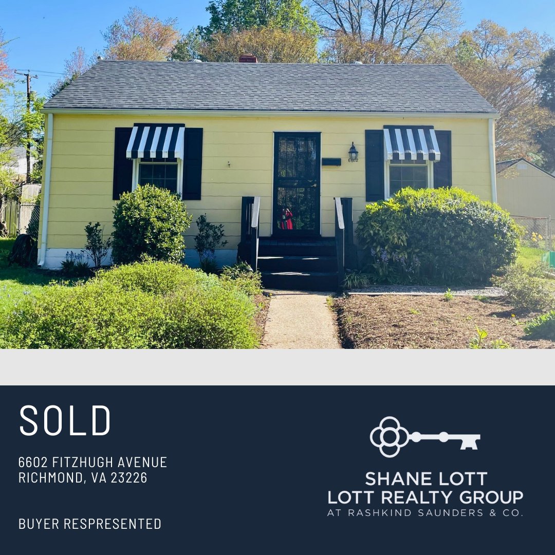 J U S T  S O L D: Congratulations to this first-time-home-buyer on snagging this one up in the Near West End.  It took a few tries in the market, but she ended up with an amazing home.

#Sold #NearWestEnd #Henrico #RichmondRealEstate #BuyAHome #SellAHome