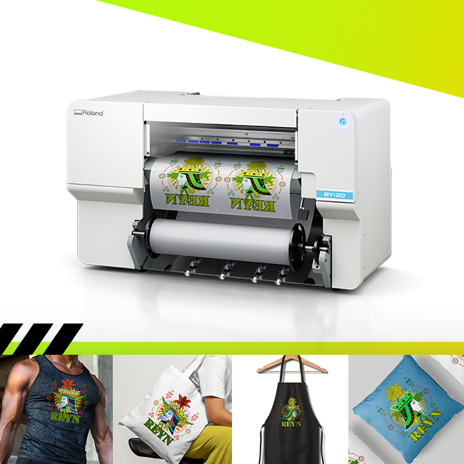 Ready to take your apparel game to the next level? Meet the VersaSTUDIO BY-20, your go-to DTF printer! Printing vibrant, detailed graphics on various fabrics has never been this easy, PLUS no weeding required! ow.ly/MnKg50REBcP #DirecttoFilm #custom