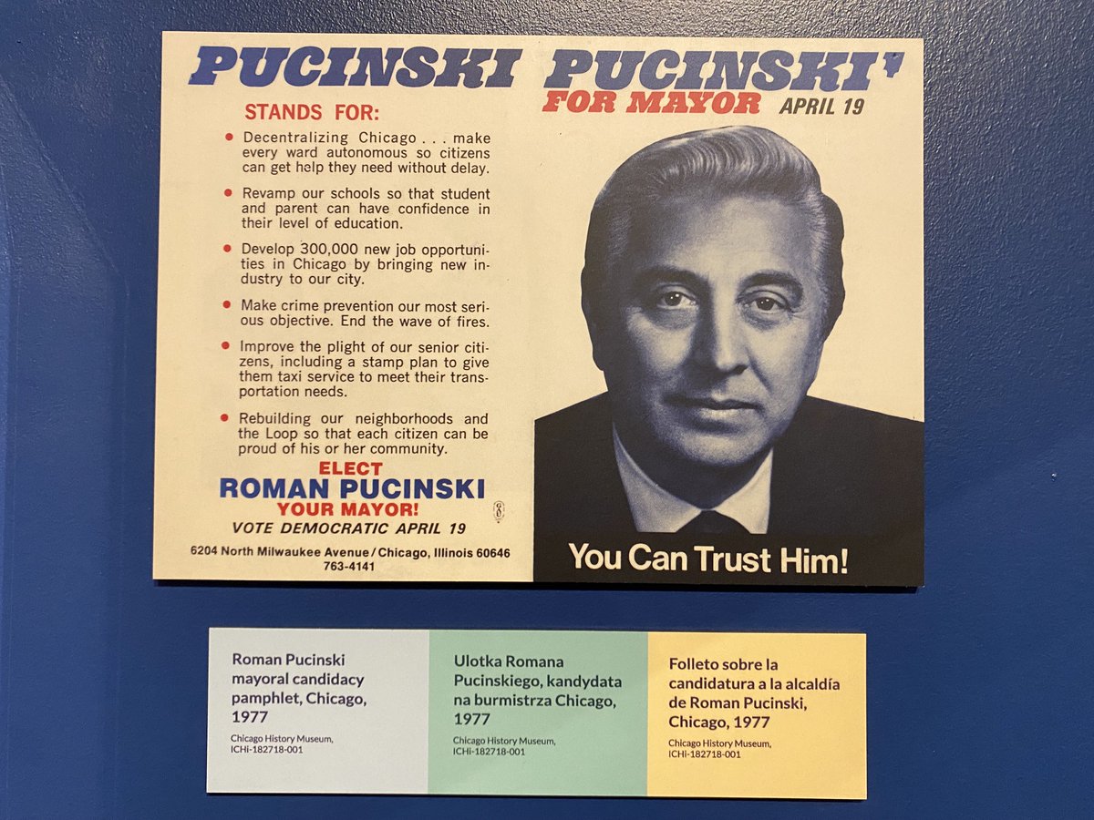 ChicagoMuseum's tweet photo. #OnThisDay in 1919, Chicago journalist & politician Roman Pucinski was born in Buffalo, NY. Though he ran for Chicago mayor in 1977 & lost, Pucinski served terms in the US House (1959‒73) & Chicago city council (1973‒91). Learn more in #BackHomeCHM. https://t.co/EAPJQ6qcM6 https://t.co/QuHXFGxYnj