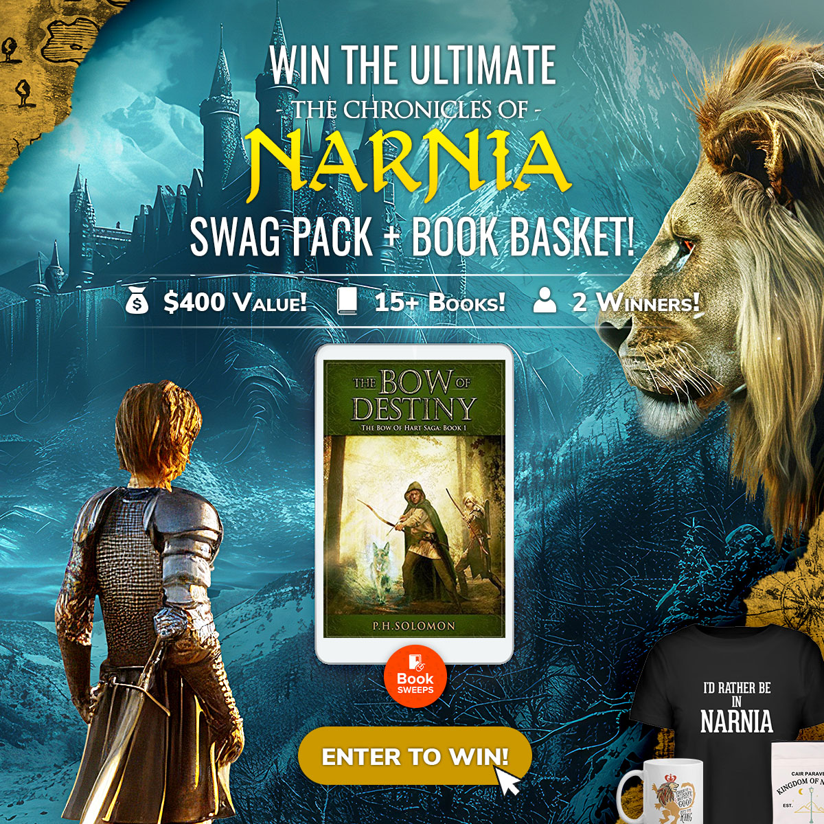 🐉 Step into a world of magic and adventure... If you haven’t read The Bow of Destiny, you can enter to win it on @BookSweeps today — plus 15+ exciting fantasy & sci-fi novels... AND The Chronicles of Narnia swag pack worth $400! Here’s the link 👉 bit.ly/vb-the-chronic… #books