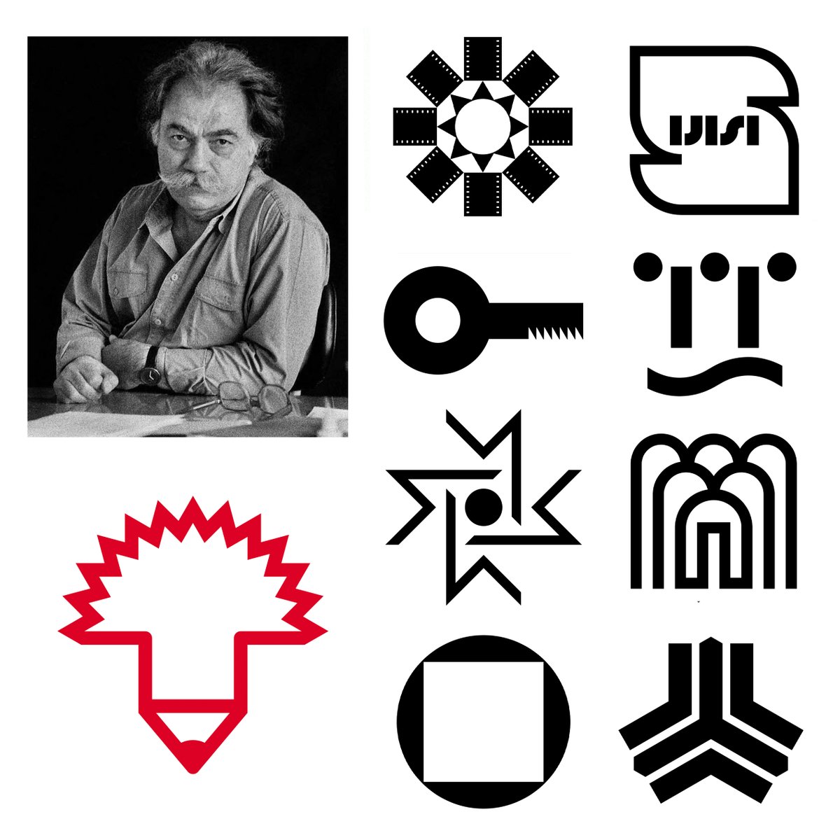 Morteza Momayez, Iran Discover more logos at logo-archive.org #logos #branding #logodesign #designhistory #graphicdesign #logodesign