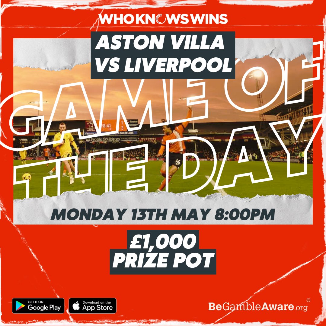 Liverpool heads to Villa Park tonight to face Aston Villa at 8 pm! Get your picks in now👇 🔗 wkw.page.link/BfS8 🔞 BeGambleAware.org