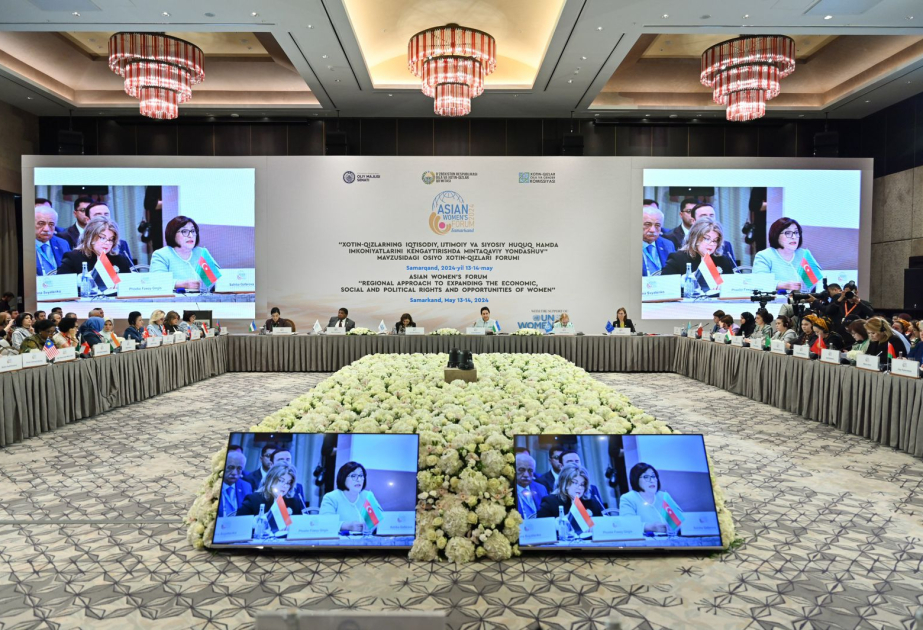 Speaker Sahiba Gafarova highlights role of women in Azerbaijani society at Asian Women's Forum azertag.az/en/xeber/speak…