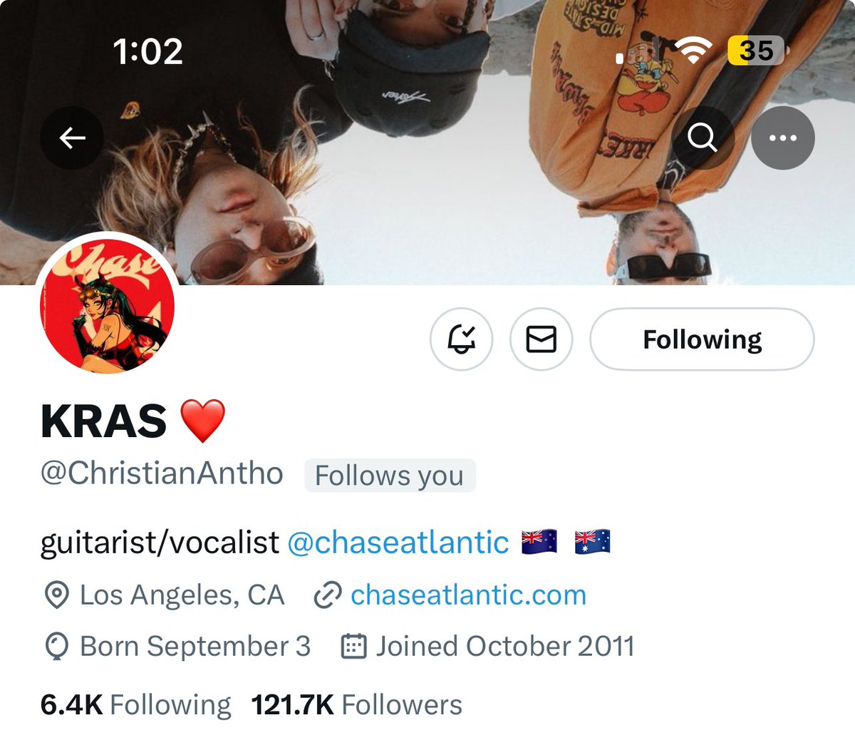 Why is Kras’s banner upside down