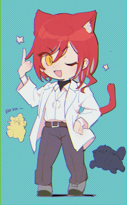 「cat boy red hair」 illustration images(Latest)